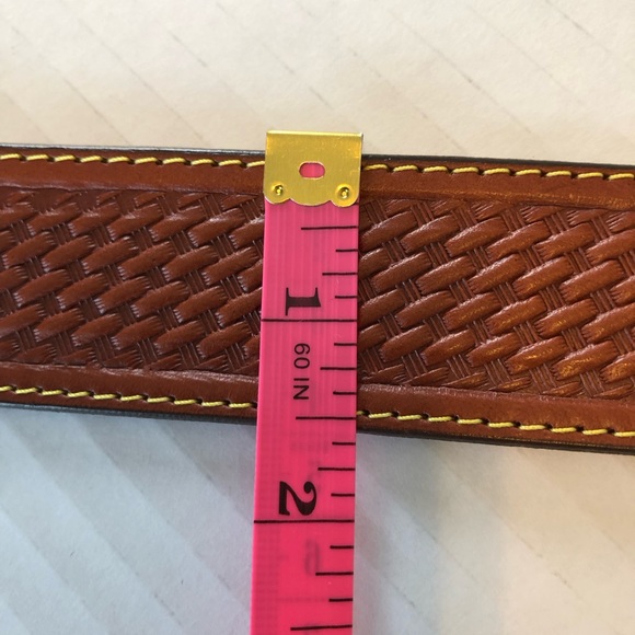 Buffalo Billfolds & Belts. Made in USA. Tan Leather Belt. Unisex